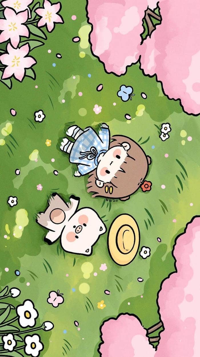 hình nền chibi hoạt hình cute