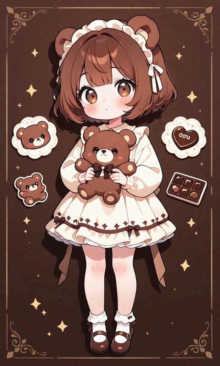 hình nền chibi màu pastel