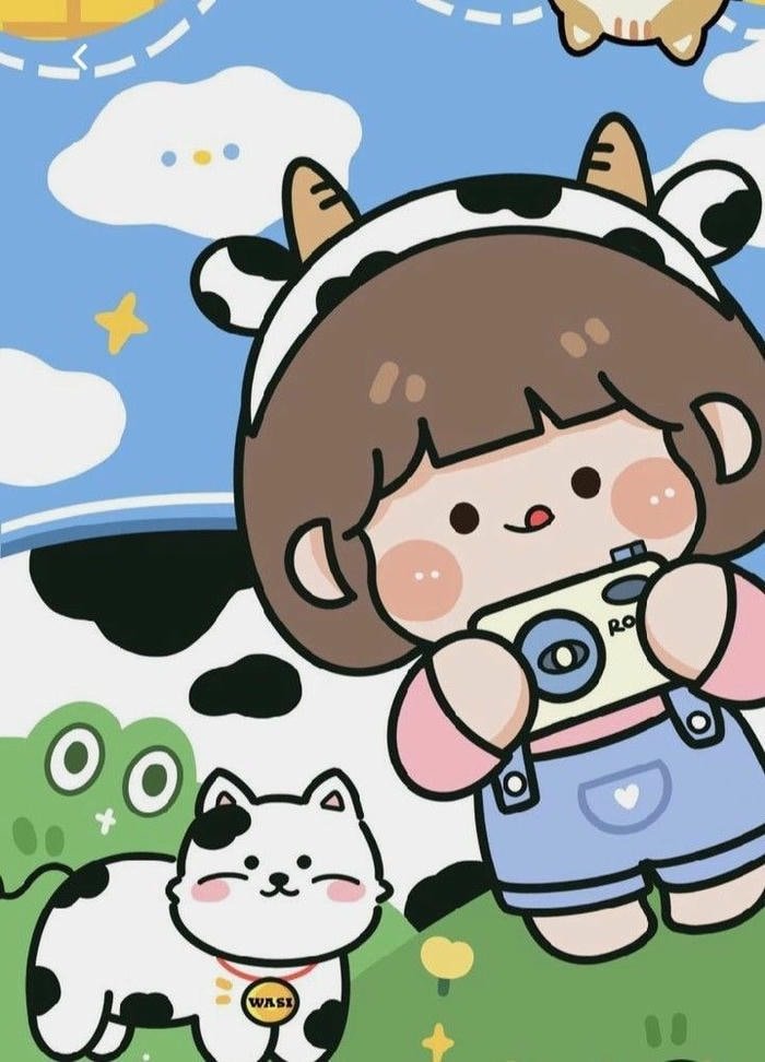 hình nền chibi trong trẻo