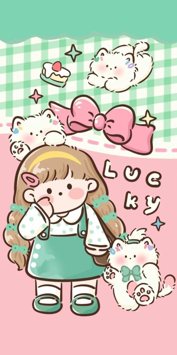 hình nền chibi tươi sáng