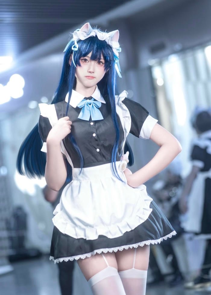 ảnh maid cosplay nghệ thuật