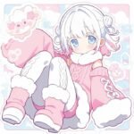 anime chibi tạo dáng dễ thương