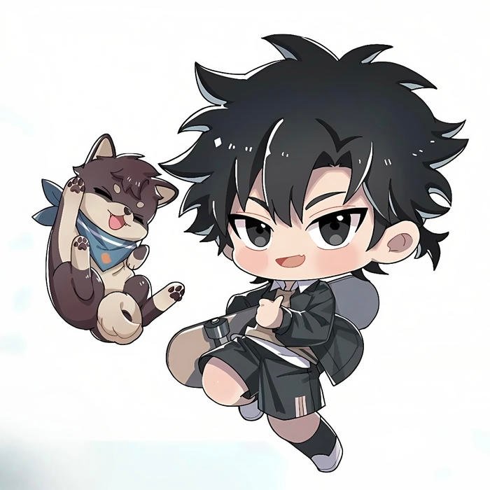 chibi nam lạnh dạng cute