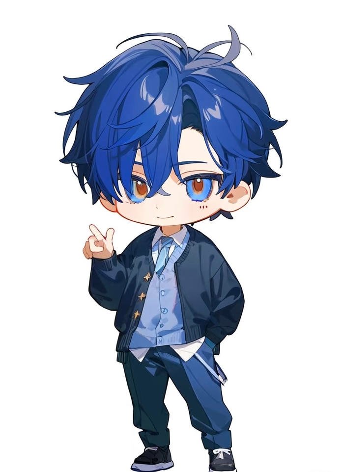 chibi nam lạnh lùng dễ thương