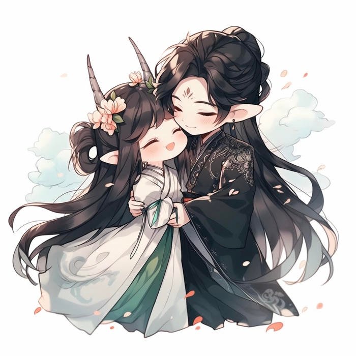 ảnh cặp đôi chibi anime girl & boy