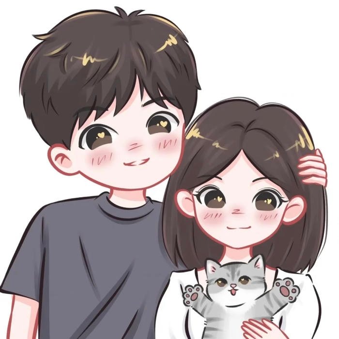 ảnh cặp đôi chibi cute HD