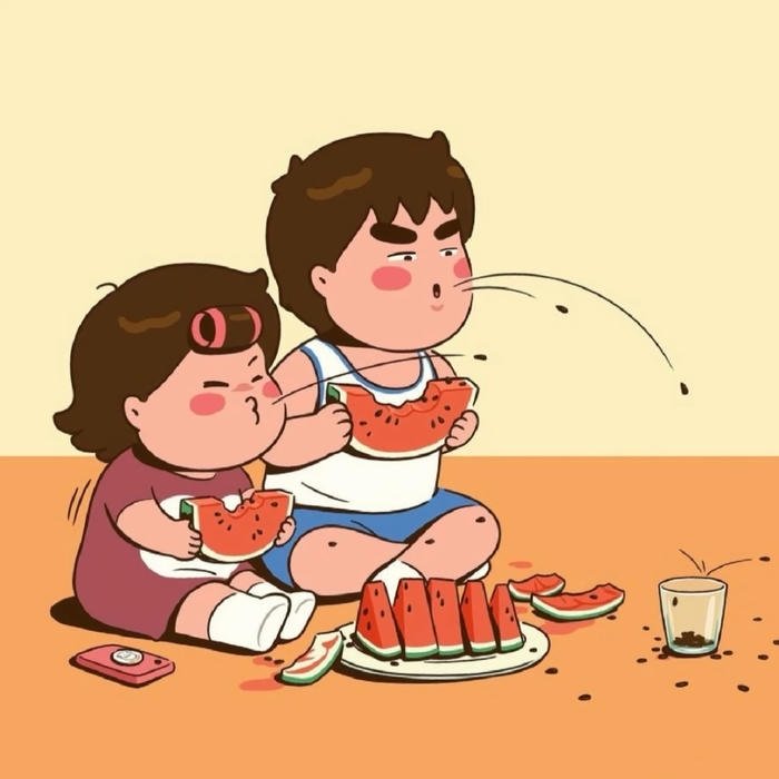 ảnh cặp đôi chibi ngộ nghĩnh