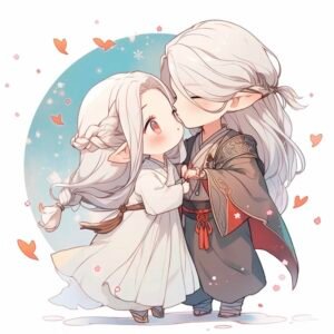 chibi boy girl cute cổ trang