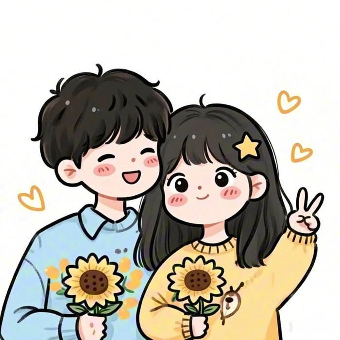 hình chibi couple dễ thương
