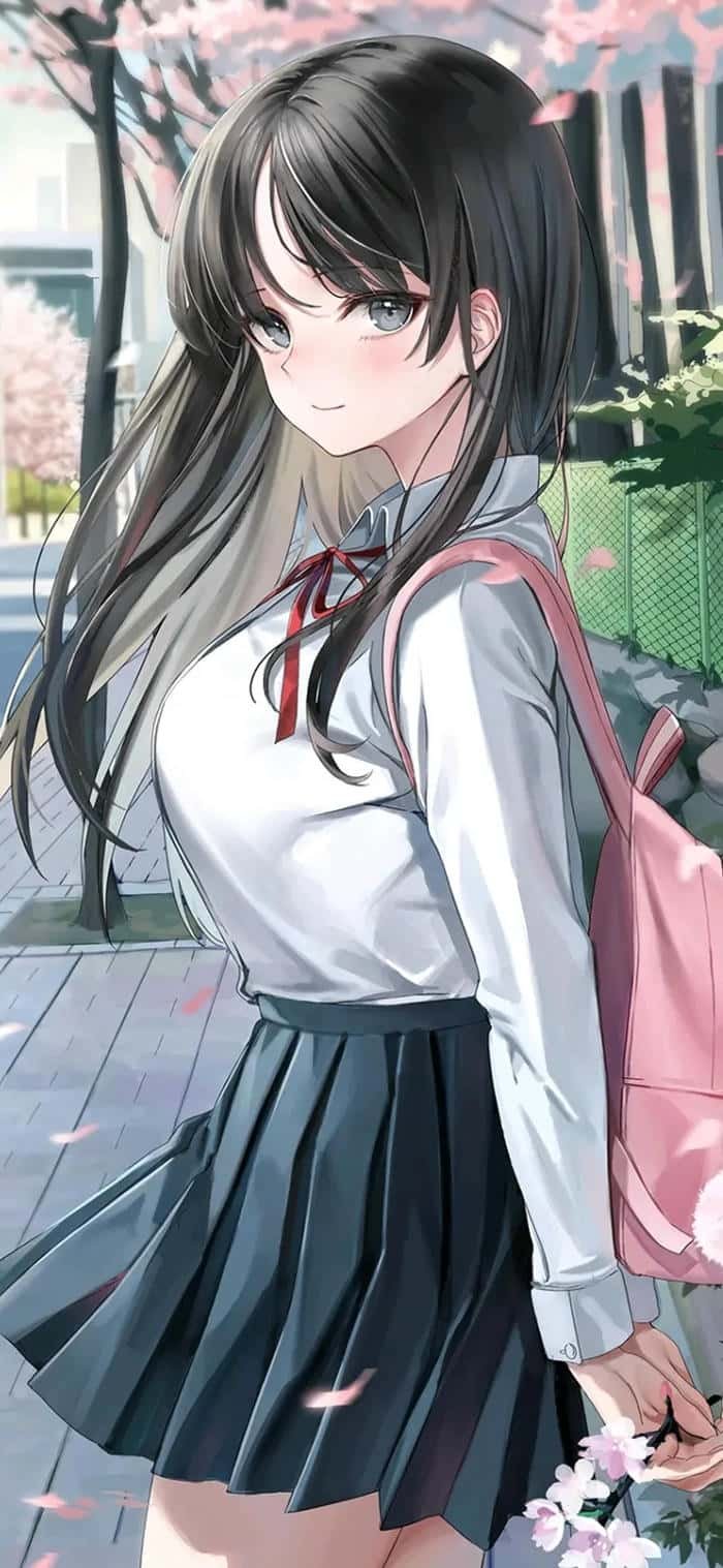 hình nền anime nữ nhẹ nhàng