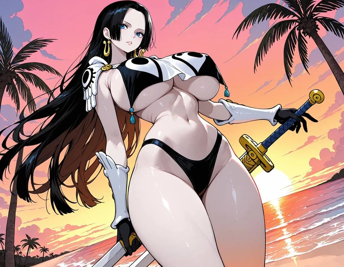 Ảnh Boa Hancock hentai quyến rũ gợi cảm nóng bỏng