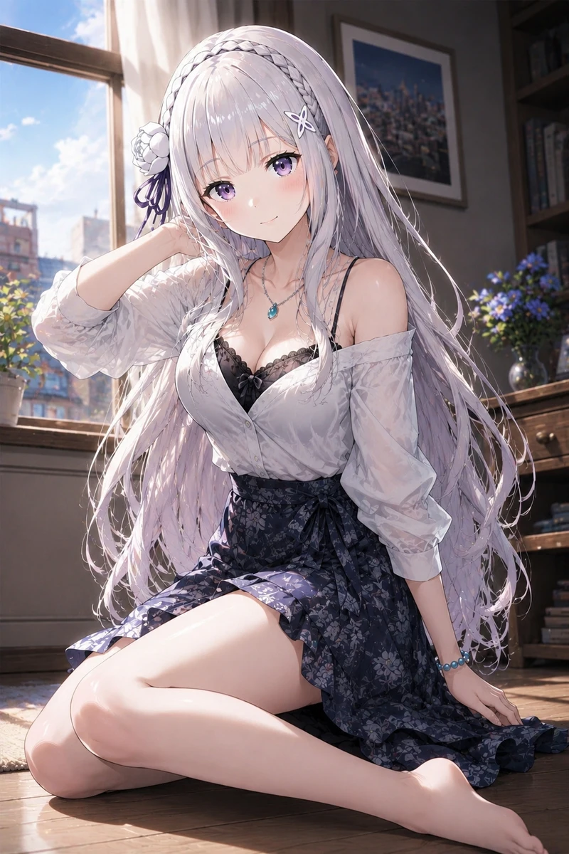 Ảnh Emilia hentai nóng bỏng ngọt ngào quyến rũ xinh đẹp
