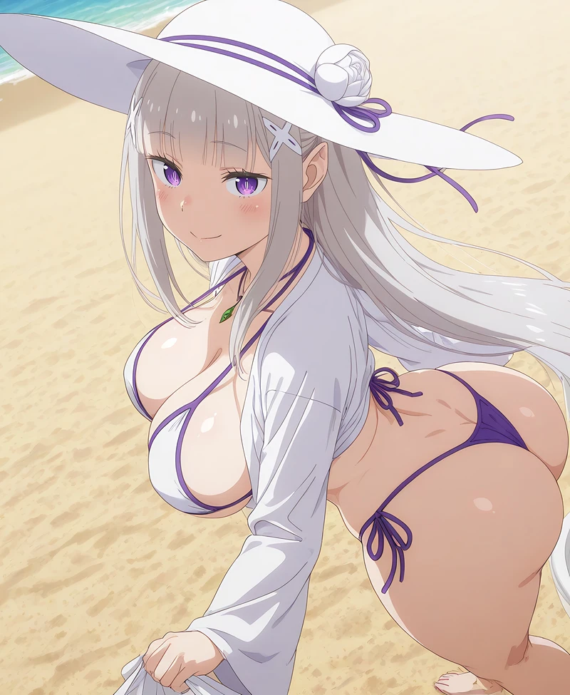 Duyên dáng tinh tế hình Emilia hentai gợi cảm quyến rũ