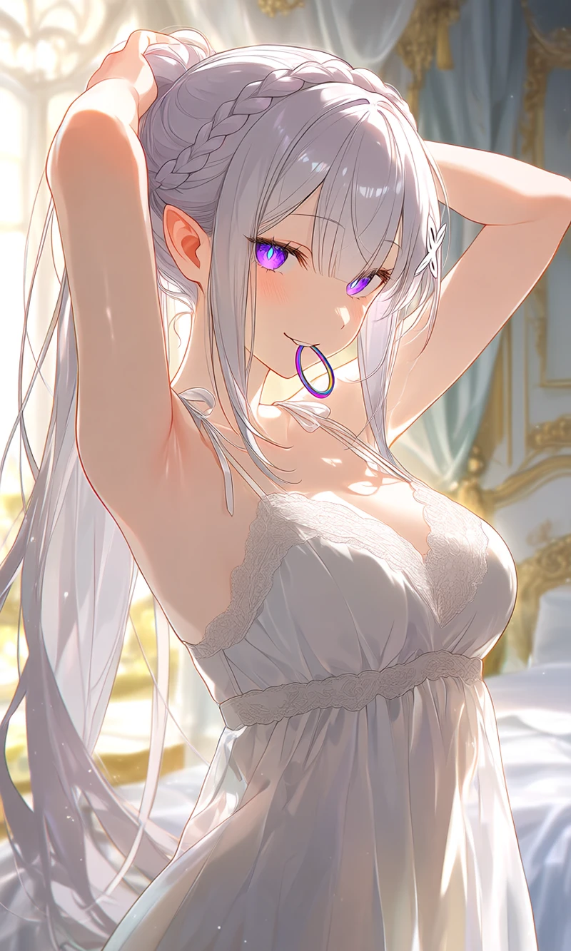 Gợi cảm nóng bỏng ảnh Emilia hentai duyên dáng mê hoặc