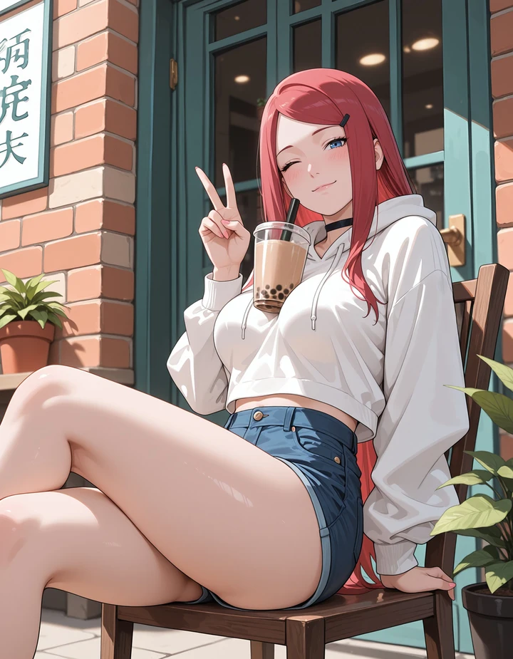 Hình Kushina hentai dâm đãng mê hoặc đầy đặn khiêu khích