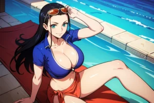 Hình hentai Nico Robin quyến rũ hấp dẫn