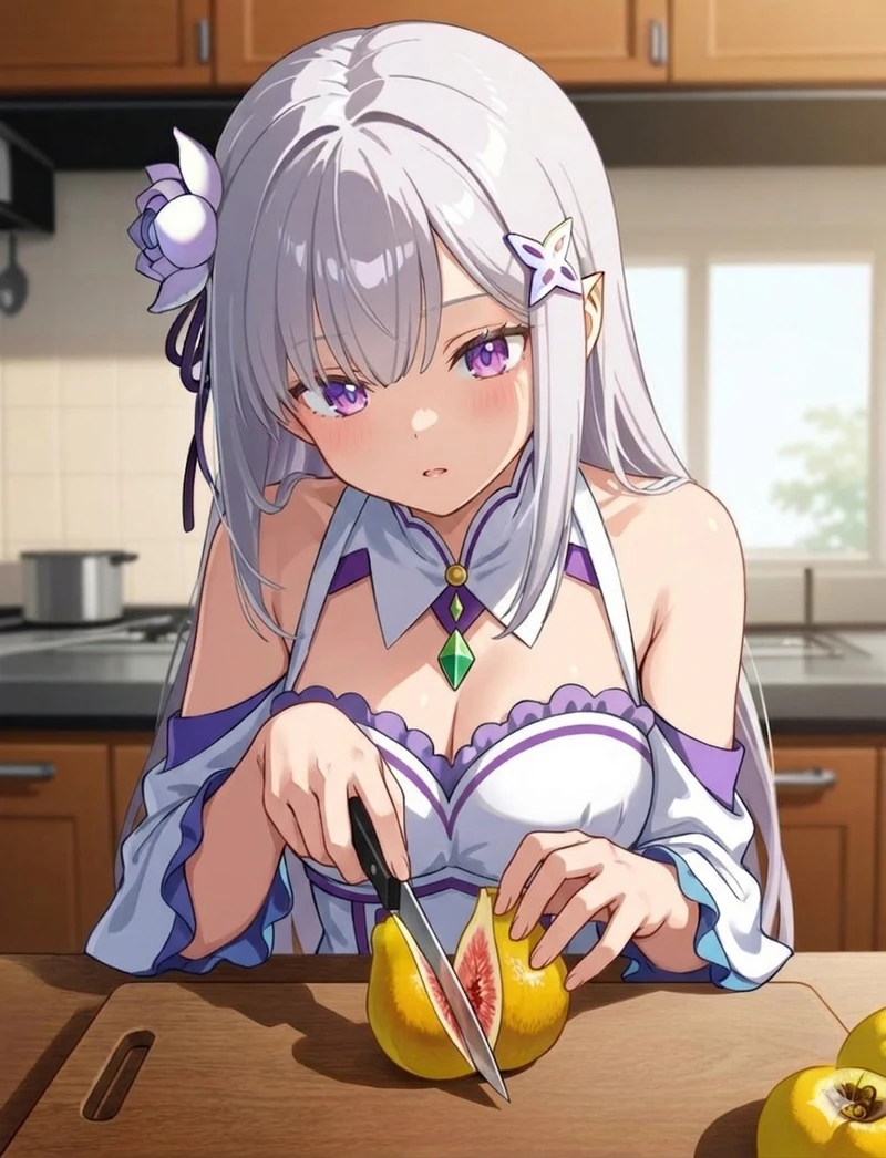 Ngọt ngào xinh đẹp quyến rũ hình Emilia hentai