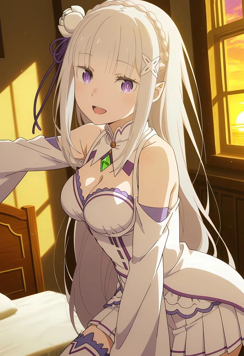 Tinh khiết ngọt ngào quyến rũ ảnh Emilia hentai duyên dáng