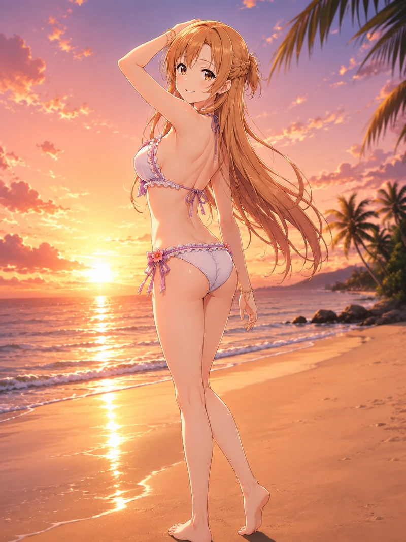 Ảnh Asuna Yuuki hentai quyến rũ khiêu khích