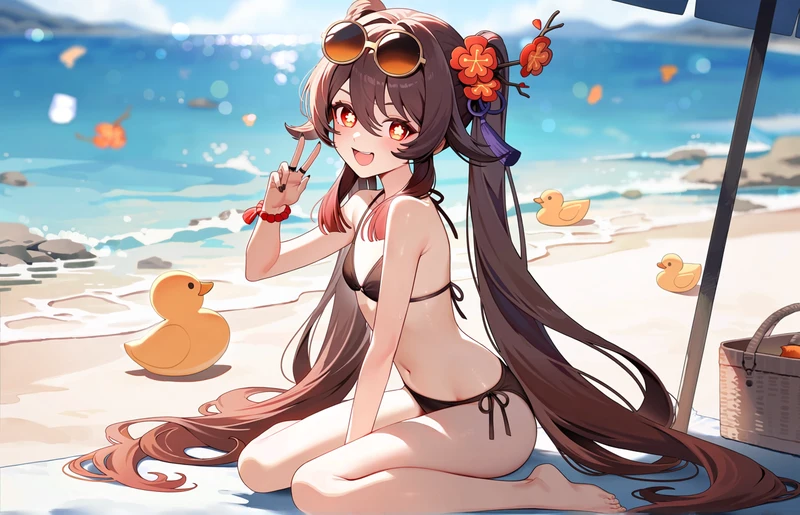 Ảnh Hutao hentai ngọt ngào lả lướt