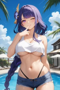 Ảnh Raiden Shogun hentai gợi cảm quyến rũ