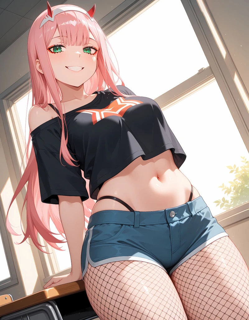 Hình Hentai Zero Two Thú Vị Gợi Cảm