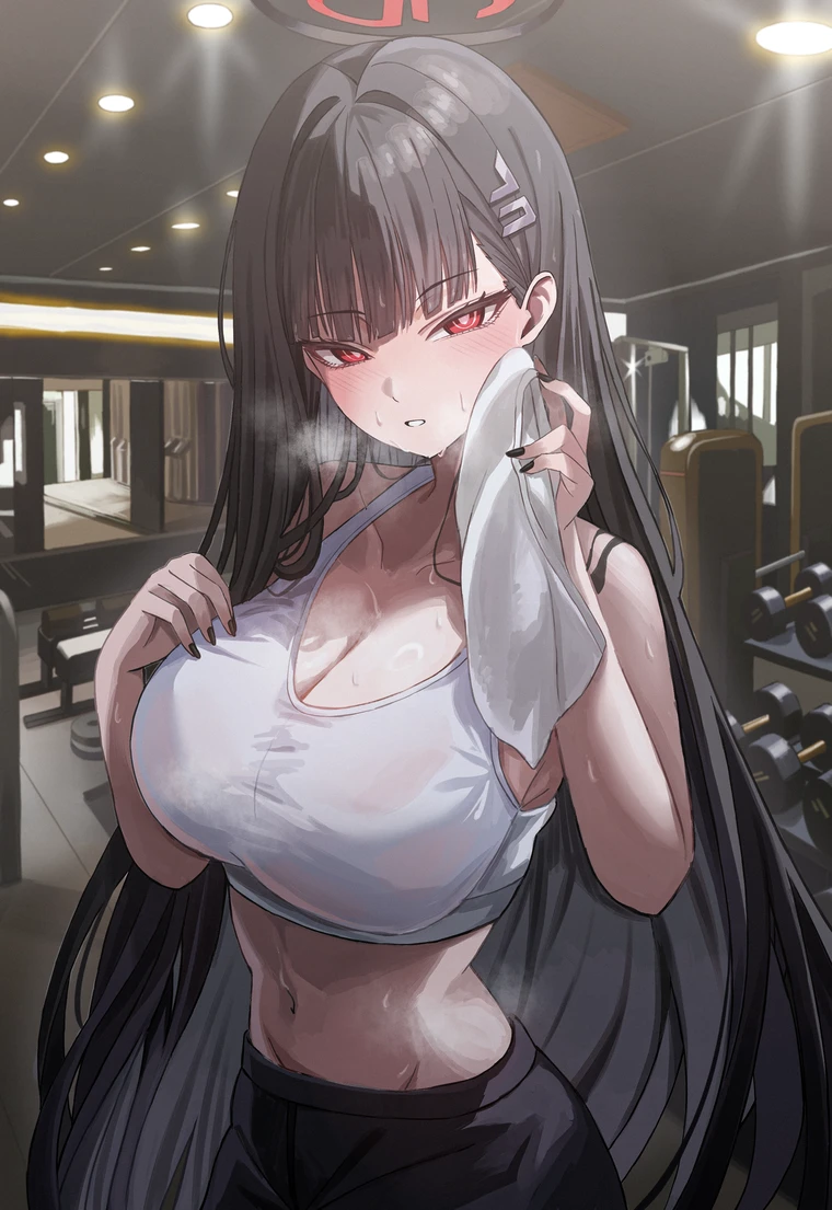 Hình Rio Blue Archive Hentai Nóng Bỏng Gợi Tình