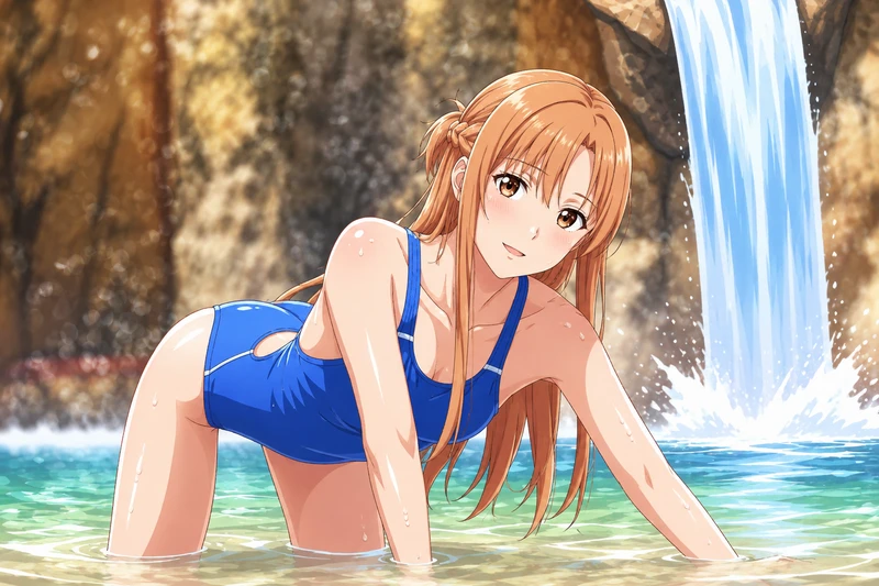 Hình hentai Asuna Yuuki quyến rũ mê hoặc