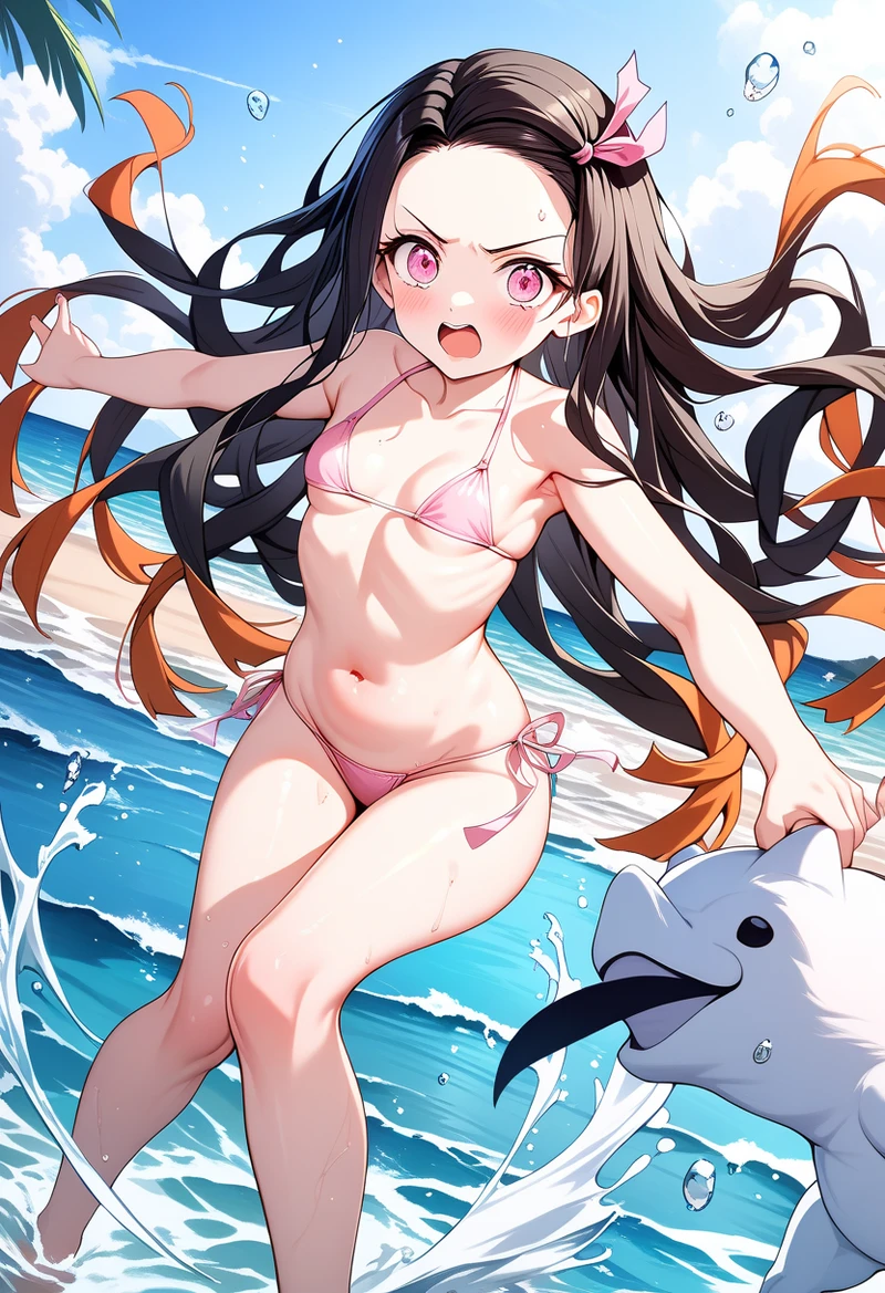 Hình hentai Nezuko dâm đãng dễ thương