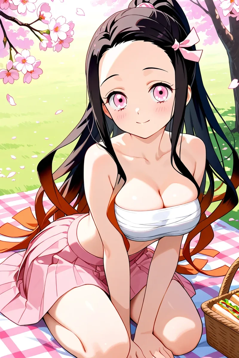 Hình hentai Nezuko nóng bỏng mê hoặc