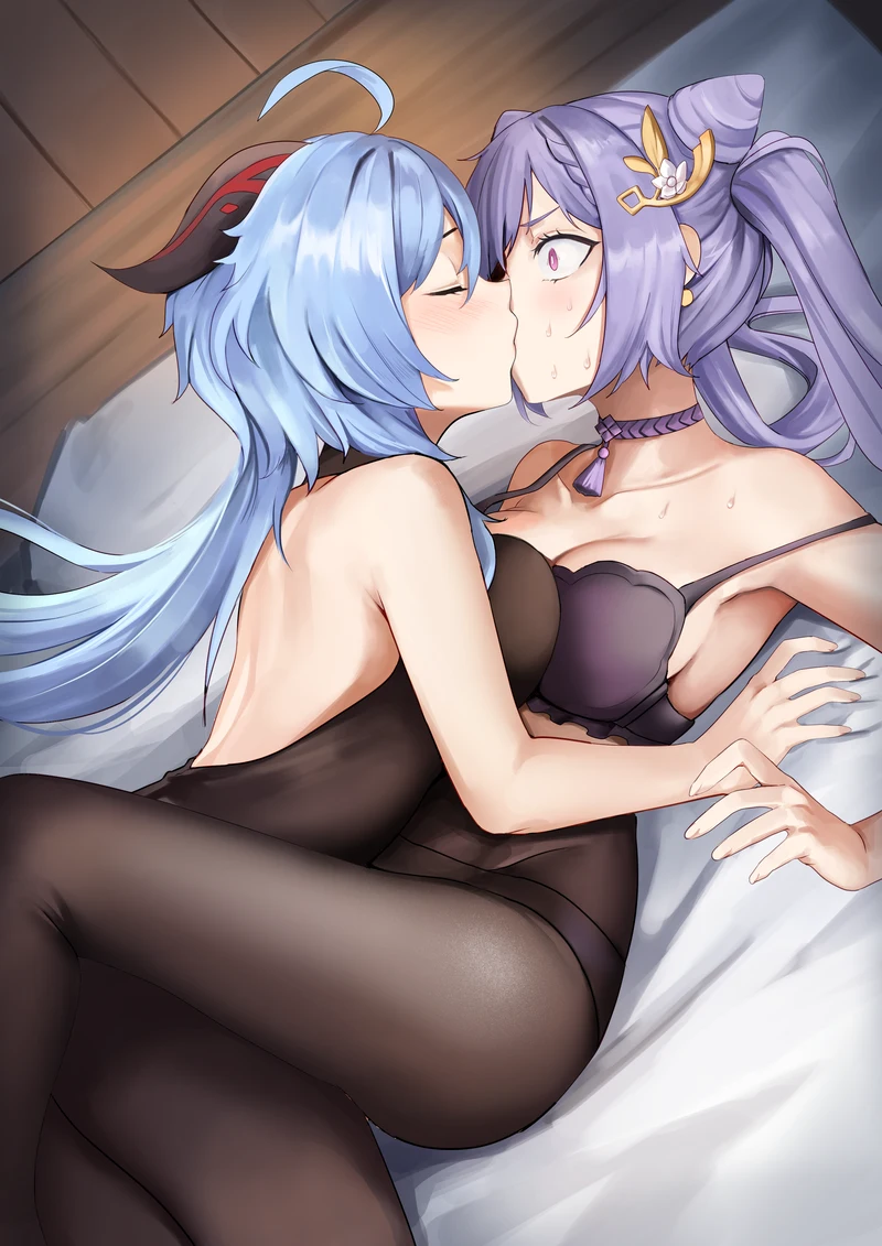 Hình hentai lesbian nóng nực khiêu khích