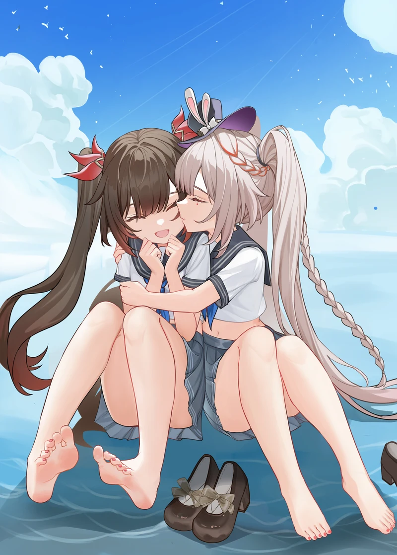 Hình hentai lesbian tươi trẻ dâm đãng