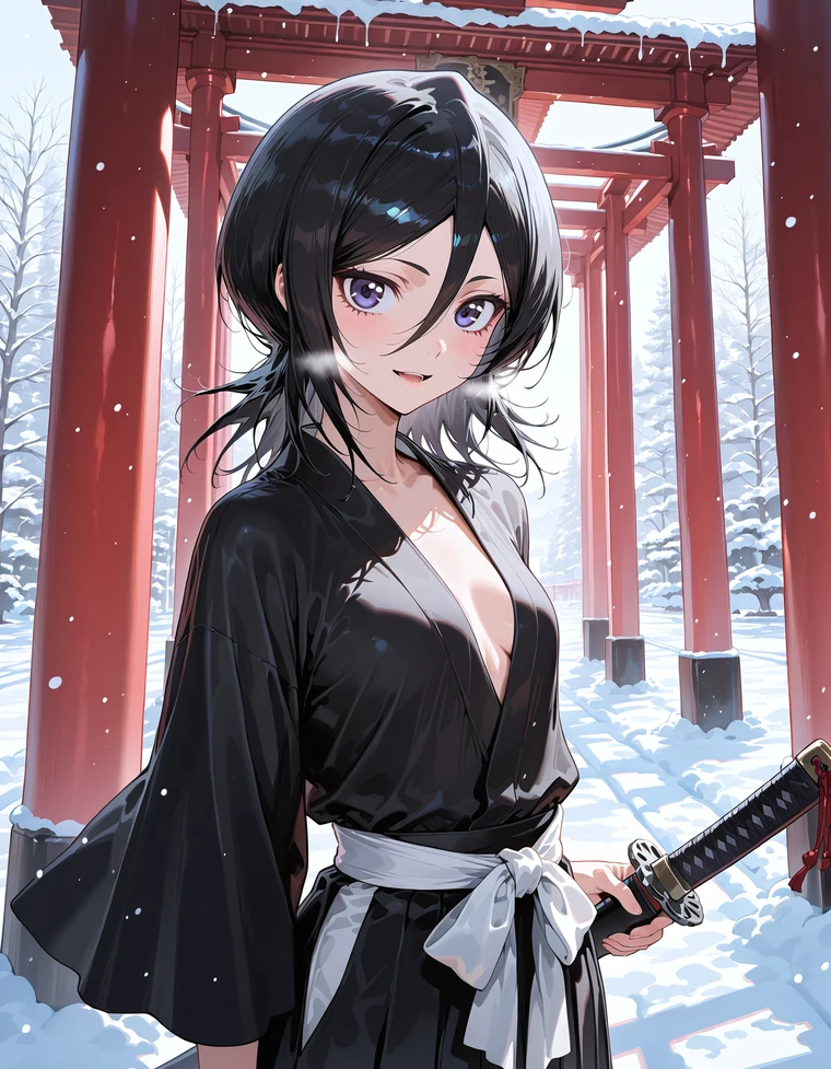 Hình nóng Rukia hentai mịn màng