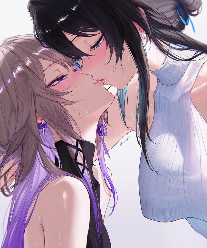 Lesbian hentai ảnh dịu dàng gợi tình