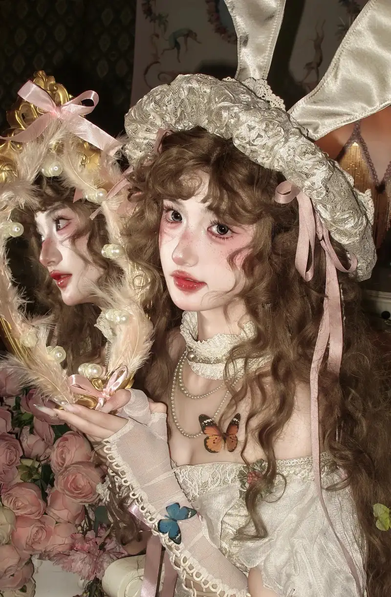 hình cosplay thỏ ngọc dễ thương chuẩn anime